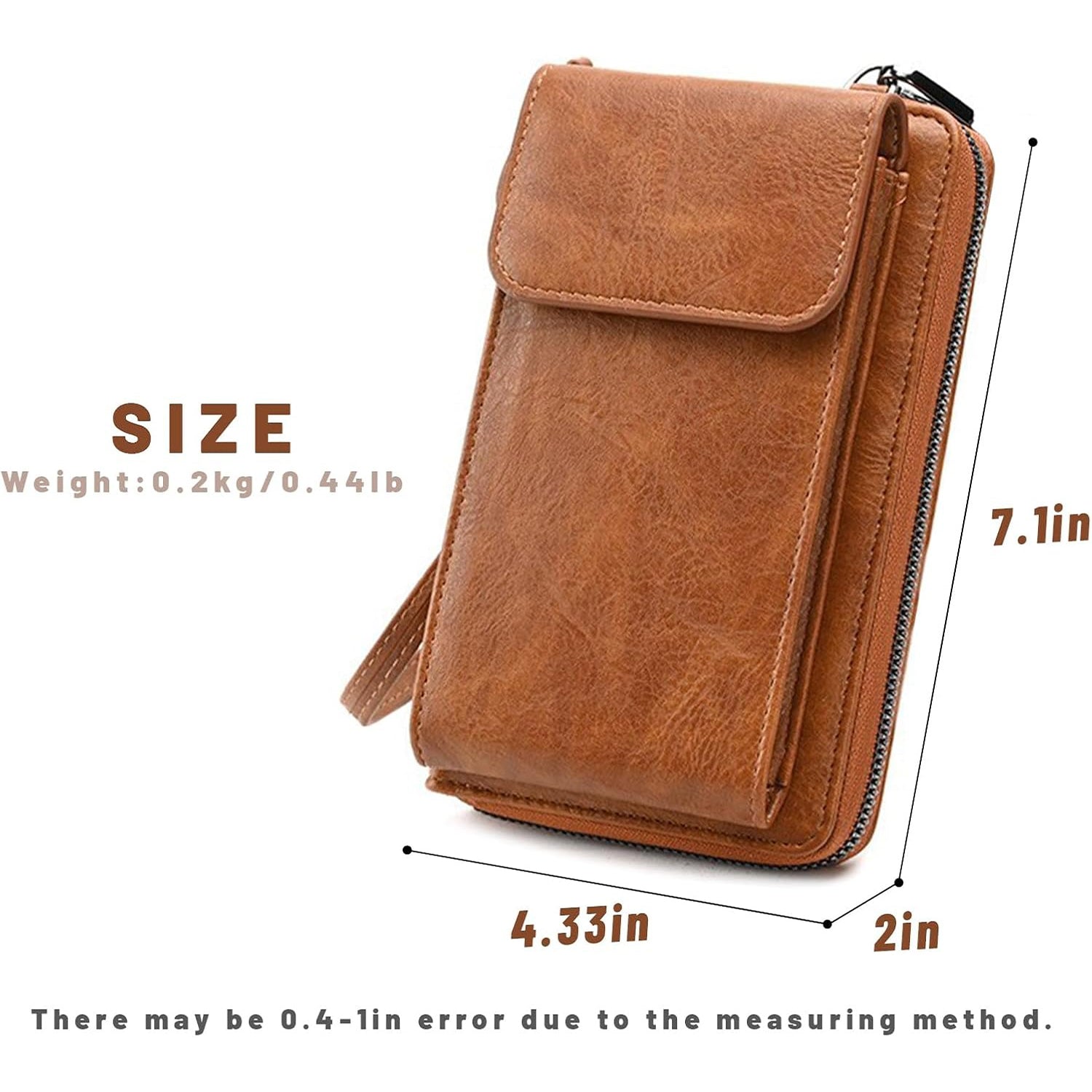 VNLVNL Small Leather Crossbody Bag Cell Phone Purse Women Mini Shoulder Wallet with Credit Card Slots