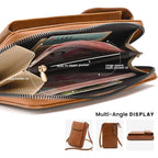 VNLVNL Small Leather Crossbody Bag Cell Phone Purse Women Mini Shoulder Wallet with Credit Card Slots