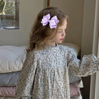 Glitter Navy Blue Ribbon Hair Bows for Girls 2pcs 4in Sparkly Sequin Cheer Bow Alligator Clips for Teens Toddler Kids School Uniform Dance Wedding Dress Accessory Birthday Gift