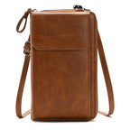 VNLVNL Small Leather Crossbody Bag Cell Phone Purse Women Mini Shoulder Wallet with Credit Card Slots