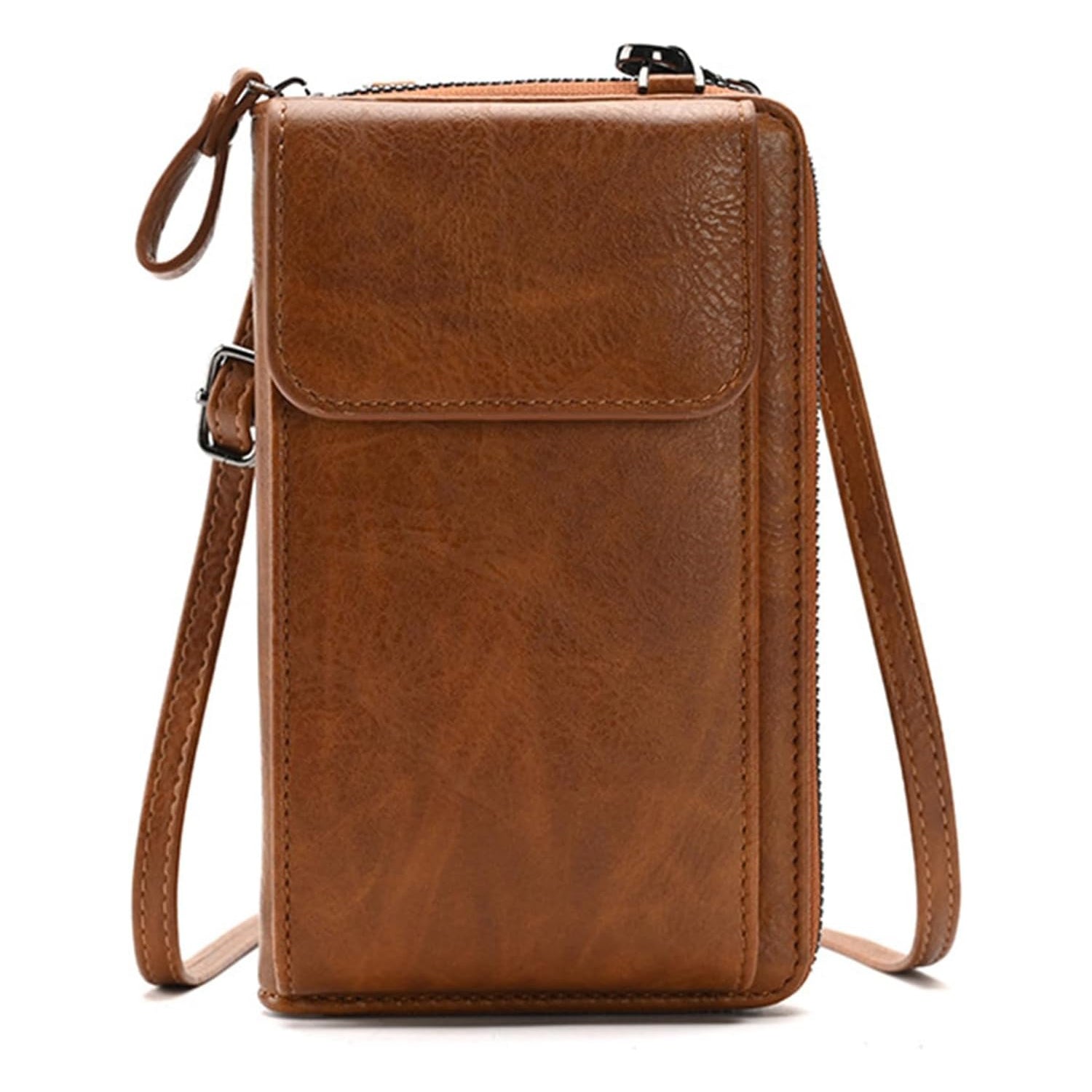 VNLVNL Small Leather Crossbody Bag Cell Phone Purse Women Mini Shoulder Wallet with Credit Card Slots